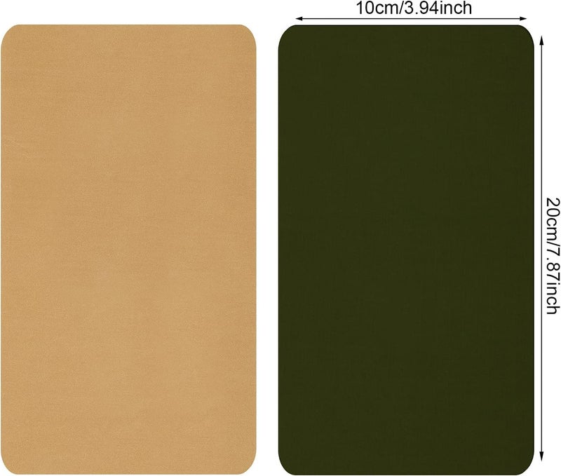 WILLBOND 8 Pieces Nylon Repair Patch Self-Adhesive Waterproof Lightweight Repair Patch for Clothing Down Jacket Tent Cloth Bag(Dark Blue, Dark Gray, Khaki, Army Green) - Image 2